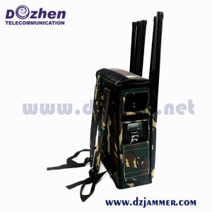 Military 80W VIP Protection Security 6 bands antenna Backpack Jammer High Power